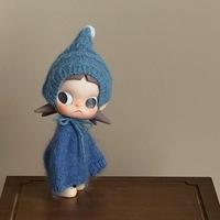 Ensemble de vêtements en peluche bleu Zsiga de haute qualité, faits à la main, à l'échelle 1:8, tenue de remplacement