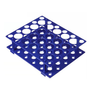 Support pour tubes à essai à double usage, support en plastique détachable multifonctionnel pour le stockage des tubes de centrifugation et des tubes d'échantillons - Product Image 3