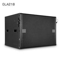 Subwoofer professionnel double 18 pouces 4 ohms GLA218, 4000W de puissance de crête, pour location de scène et systèmes de sonorisation extérieurs