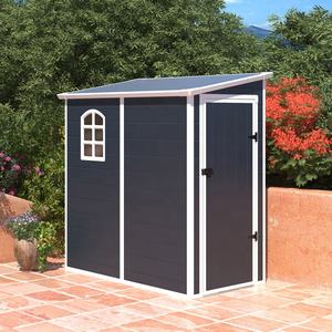 <span class=keywords><strong>Abri</strong></span> en plastique étroit et haut, très vendu, <span class=keywords><strong>6x3</strong></span> avec fenêtres et toit en pente pour la cour - Product Image 2