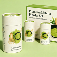 Empaque de Papel Personalizado para Polvo de Matcha de Grado Alimenticio, Cilindro Redondo, Socio de Fabricación Estratégico