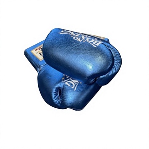 Nuevos Guantes de Boxeo Personalizados No Boxing No Life 100% Cuero Genuino con Cierre de Cordones y Correas para Sparring y Entrenamiento, Precio al por Mayor - Product Image 4