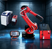 Brazo Robótico Industrial Multifuncional de 6 Ejes, Robot de Soldadura por Puntos de Alta Velocidad Compatible con Equipos de Soldadura por Arco