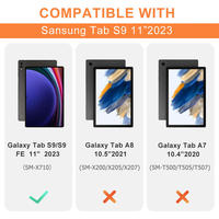 Étuis pour tablette HGD pour Samsung Galaxy Tab S9 11 pouces 2023/S10 FE 11 pouces 2025, protection intégrale robuste anti-poussière avec support