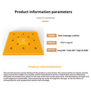 Producto manual de masajeador de pies de energía de terapia magnética reflejo de acupresión con características de alivio del dolor para almohadilla de masaje de punto de pie - Product Image 3