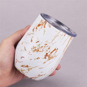 Vaso de vino portátil de acero inoxidable con doble pared, vaso de vino aislado con tapa, termo de <span class=keywords><strong>Yerba</strong></span> <span class=keywords><strong>Mate</strong></span>, 8Oz/12Oz - Product Image 4