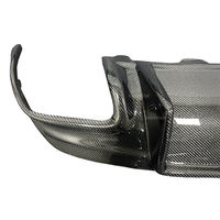 Lèvre de diffuseur arrière en Fiber de carbone véritable Style FD pour Mercedes Benz CLA CLA45 C117 pièces de carrosserie de séparateur de lèvre de pare-chocs arrière de voiture modifiée