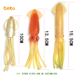10CM-30CM gonna di calamaro di polpo luminoso di plastica morbida attira esche <span class=keywords><strong>artificiali</strong></span> pesca d'acqua dolce 20g esche da pesca in gomma - Product Image 4