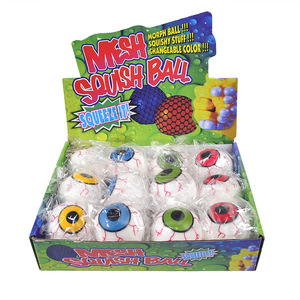Regalos Promocionales, Pelota Antiestrés de TPR con Forma de Globo Ocular de Halloween, Rellena de Harina, Juguetes para Apretar y Aliviar el Estrés para Niños y Niñas - Product Image 6