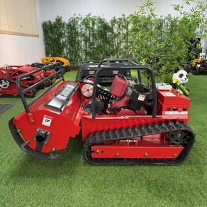 Factory Price Industrial 2-Stroke Diesel <b>Engine</b> Grass Cutting Width 800mm Agriculture Rubber Tracks Remote Control Robot Lawn - Product Image 2