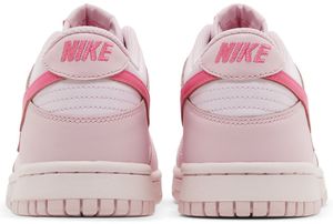 <span class=keywords><strong>Nike</strong></span> Dunk Low Gs Triple Pink Zapatos casuales para niños Parte superior sintética Suela de goma con cordones Punta redonda Todas las estaciones - Product Image 3