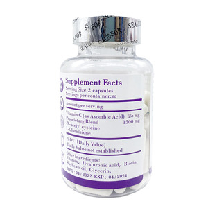 Kapsul Kolagen Vitamin C Pil L-<span class=keywords><strong>glutathione</strong></span> Melindungi Kulit 1500mg Kapsul Pemutih Kulit - Product Image 2