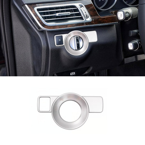 Kit de molduras decorativas para botones, imitación de fibra de carbono, para Mercedes-Benz, pegatinas decorativas para el panel de interruptores interior - Product Image 3