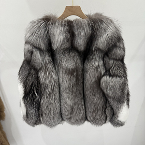 <span class=keywords><strong>Inverno</strong></span> all'ingrosso da donna in argento volpe pelliccia Parka giacca vera pelliccia di volpe per 2025 freddo <span class=keywords><strong>inverno</strong></span> - Product Image 2