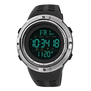 Gran oferta SANDA 2003, reloj Digital para hombre, alta calidad, 5atm, correa de resina resistente al agua, cronómetro electrónico