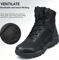 Bottes légères, respirantes et résistantes à l'usure, personnalisables avec logo OEM/ODM, vente en gros, pour entraînement sur le terrain et patrouille.
