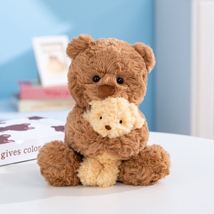 Peluche della serie Genitore-Figlio <span class=keywords><strong>Sait</strong></span> Dudu - Simpatici peluche di orso e coniglio, regali per bambini, giocattoli da compagnia - Product Image 6