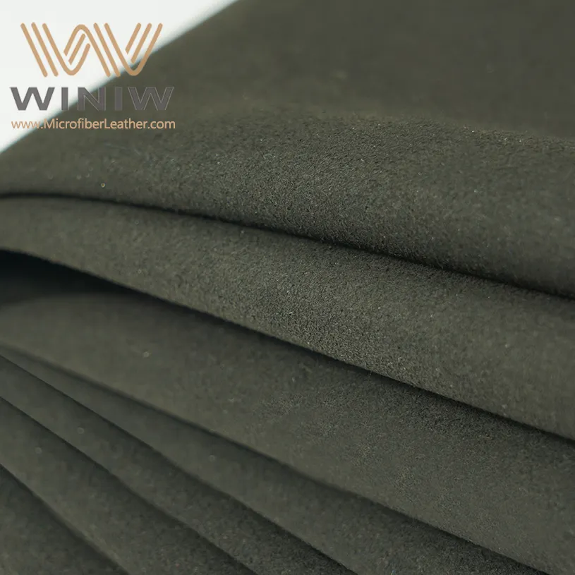 China Supplier Faux Leather Black Microfiber Suede Upholstery Fabric Suede Microfiber Leather