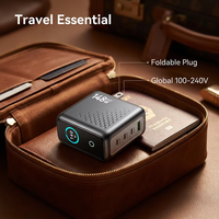 Chargeur GaN 148W PD 3.1, chargeur mural rapide avec affichage numérique de la puissance, adaptateur de bureau USB C 3 ports pour MacBook Pro 16 pouces