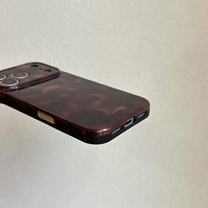 Meilleure vente Ins personnalité ambre pour iPhone apple 17 Pro Max étui de téléphone portable conception antichoc Style coréen niche femme couverture - Product Image 4