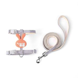 Ajustável Poliéster Dog Chest <span class=keywords><strong>Harness</strong></span> Fashionable Floral I-Shaped Bee Cat Vest Anti-Escape Outdoor Cat Leash Ribbon Decorações - Product Image 1