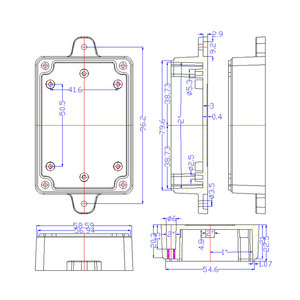 Outdoor Waterproof IP65 Power Connector Boxes Housing Customized ABS Plastic Wall Mount Small <strong>Junction</strong> <strong>Box</strong> Electronic Enclosure - Product Image 4