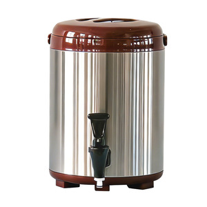 Dispensador de té con leche aislado MIX Ice City de 8L, enfriador de bebidas de acero inoxidable para equipos de restaurantes de té - Product Image 2