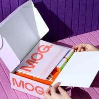 Boîtes de papier cadeau dur aimant carton rigide aligneurs dentaires boîte d'emballage d'alignement de dents claires avec couvercle à fermeture magnétique