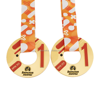 Médaille de sport en métal, médaille personnalisée en alliage de zinc 3D avec logo, or, argent, cuivre, vente en gros