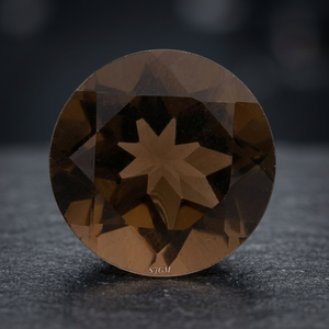Cuarzo Ahumado Natural de Corte Brillante de 7 mm, SUNSHINE JAIPUR GEMS MINERALS, Gemas Sueltas Facetadas de 1.20 Quilates |   Minas Certificadas por IGI - Product Image 4