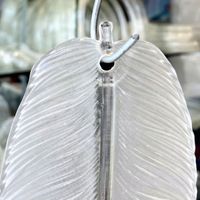 Accessoires DIY pour lustre en cristal Bodhi style léger et luxueux, inspirés des plumes, luminaires tendance de style français