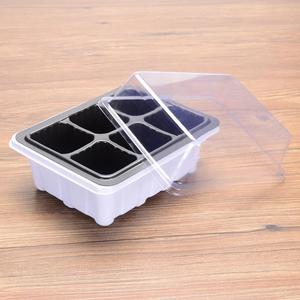 Pots de pépinière en plastique à 6/12 cellules Pots de culture Plateau de semences pour plantes Boîte de démarrage pour la germination avec couvercle - Product Image 5