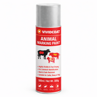 Spray de marquage animal efficace pour l'identification du bétail, peinture de marquage rapide pour les queues de porcs, bovins et ovins, aérosol