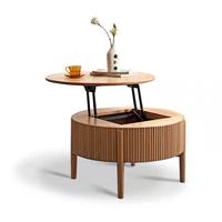 Table basse multifonctionnelle relevable avec mécanisme de pliage à charnière, support de rangement, cadre de levage, quincaillerie fonctionnelle pour bureau