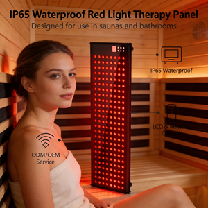 Panneau de luminothérapie LED rouge sur pied, étanche IP65, 660 850 940 1060nm, corps entier, sauna LED haute température 70-90°C pour salle de bain, soulagement de la douleur - Product Image 2