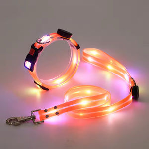 Collar Luminoso LED Impermeable para Mascotas, Correa para Perros con Luz Nocturna, Recargable por USB, de Poliéster, Cómodo para Uso en Exteriores - Product Image 5
