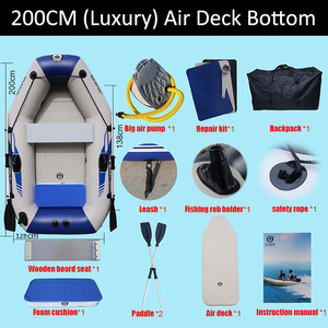 Colchoneta de Aire Solar para Kayak de Pesca, Bote de Remo de PVC, 1 a 2 Personas, 200 pies, 6,6 <span class=keywords><strong>cm</strong></span>, 2 M - Product Image 2
