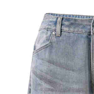 Zeka Nam Chân Thẳng Tùy Chỉnh Rửa Vải Cotton Polyester Quần Jean Nam Cao Đường Phố Quần Jean Cổ Điển - Product Image 6