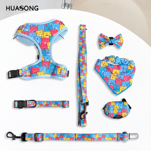 Paracord Collar Silicone Spike Led Pet Pvc <strong>Dog</strong> <strong>Harness</strong> Soft Leash Air Tag Airtag Cat Flower Vegan Leather - Product Image 5