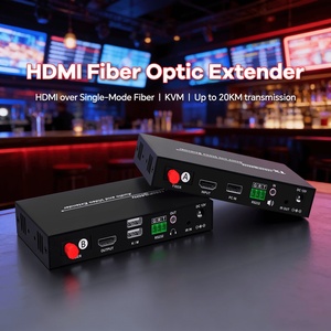AV Over Fiber 2K60Hz Fiber Optic Extender 20KM Transmission KVM Extender - Product Image 1