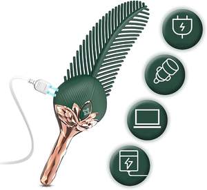 10 Modes de vibration vibrant plume de paon <span class=keywords><strong>Tickler</strong></span> Silicone jouets sexuels pour adultes vibrateur avec préliminaires - Product Image 4