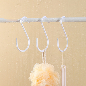 Ganchos en S recubiertos de vinilo de Metal de alta resistencia con tapón de goma Ganchos en S antideslizantes <span class=keywords><strong>para</strong></span> colgar Jeans <span class=keywords><strong>Plantas</strong></span> Joyería Olla Pan Tazas Toallas - Product Image 2