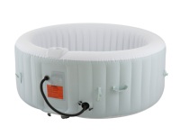 Nouvelle conception de spa gonflable rond en PVC, portable, pour l'extérieur, avec massage, pour la famille