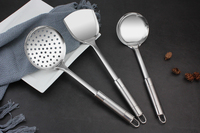 Ustensiles de cuisine en acier inoxydable les plus vendus, accessoires, ensembles de batterie de cuisine légers, compatibles lave-vaisselle et micro-ondes