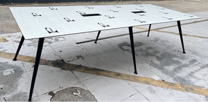 Dessus de <span class=keywords><strong>table</strong></span> en stratifié compact de couleur unie/12mm HPL Dessus de <span class=keywords><strong>table</strong></span> de cantine - Product Image 6