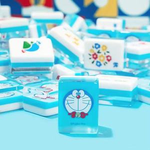 Ensemble de mahjong américain de luxe portable sur mesure, sur le thème de Doraemon, en acrylique, avec 160 tuiles en acrylique - Product Image 1