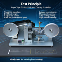 Lab RCA Abrasion Friction Test Machine Complete Standard Weights Plastic Hardware Surface Scratch Resistance Tester