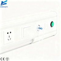 Ai Mei Qi Ti Unidad de Suministro a Cabecera Motorizada de Aleación de Aluminio de Alta Resistencia con Iluminación LED, Montaje en Pared, Blanca, 220V