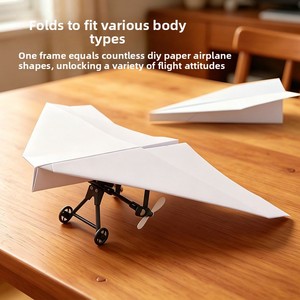 Yuglow Nuovo Aeroplano <span class=keywords><strong>di</strong></span> <span class=keywords><strong>Carta</strong></span> RC Fai-da-Te 2.4GHz, Giocattolo Educativo STEM per Bambini, Gioco Scientifico Volante per Esterni - Product Image 2