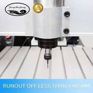 Moteur de broche CNC refroidi par eau silencieux Zhong Hua Jiang ER11 65mm 4 roulements 0.8KW 110V/220V pour machine de gravure CNC - Product Image 5